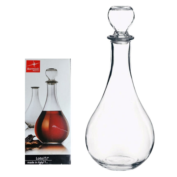 Bormioli Rocco Loto Decanter 1.5L, 42oz Red Wine - Spirits - Liqueurs BNIB