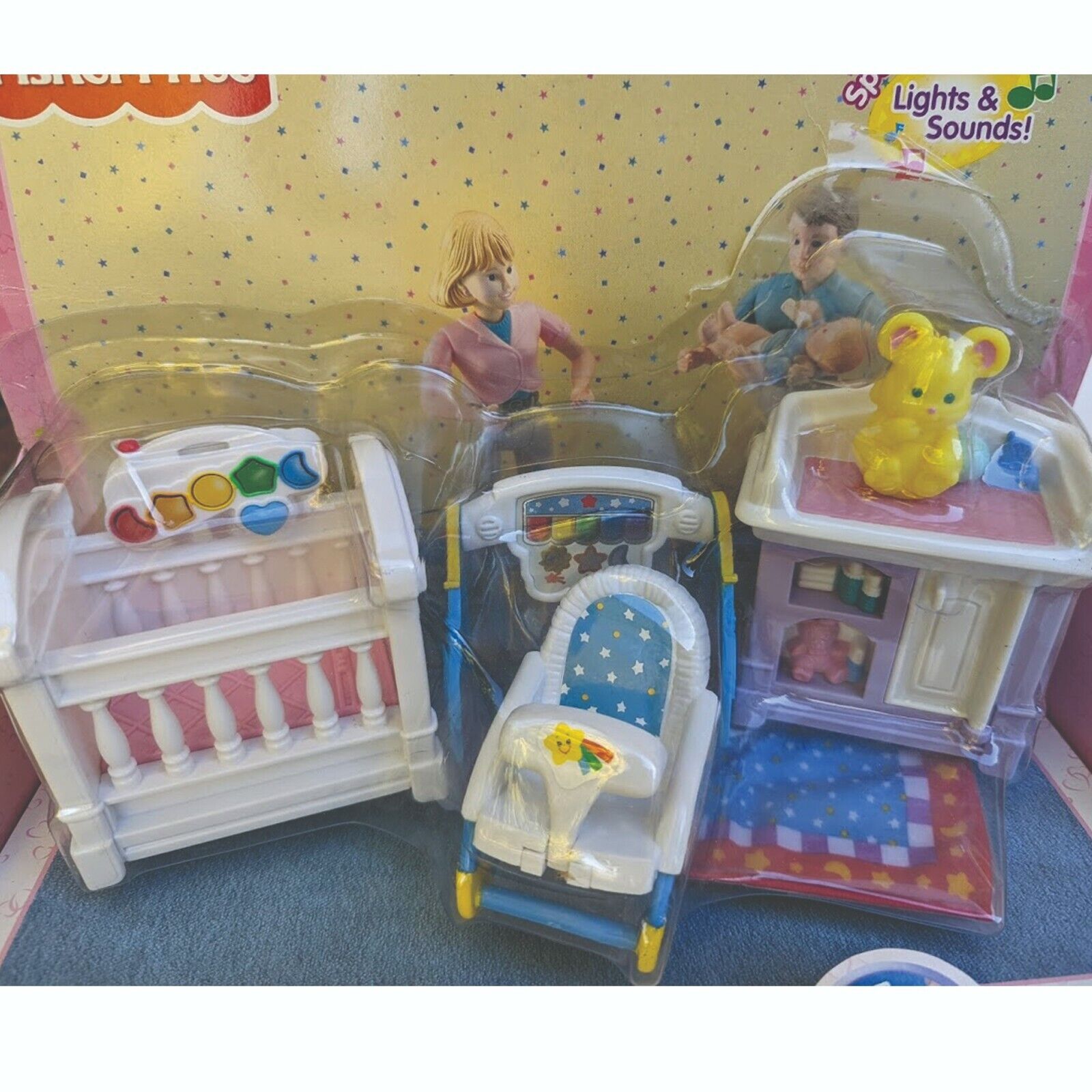 Fisher Price Loving Family Sparkling Symphony Nursery 2000 MIB Lights shoptillyapop