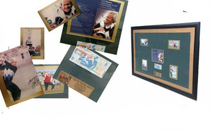 JACK NICKLAUS  40 YEARS AT THE OPEN Framed Hand signed 5 Pound note 1200x900mm