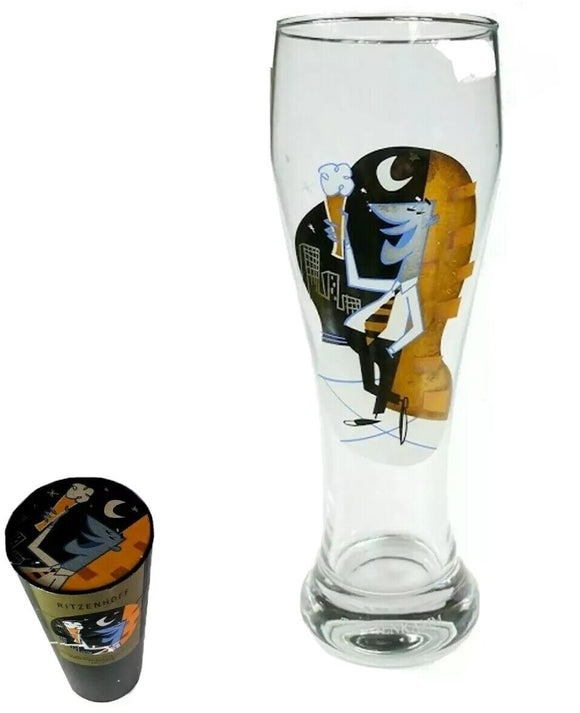 RITZENHOFF BEER GLASS - THORSTEN HASENKAMM 2005-102006 600ml Schooner BNIB