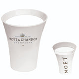 Moet & Chandon French Champagne Ice Bucket + 2 Plastic Champagne Glasses BNWOB