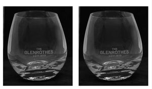 The Glenrothes Whiskey 2 Fat Snifter Glasses BNWOB MAN CAVE SCOTLAND Fine Walle