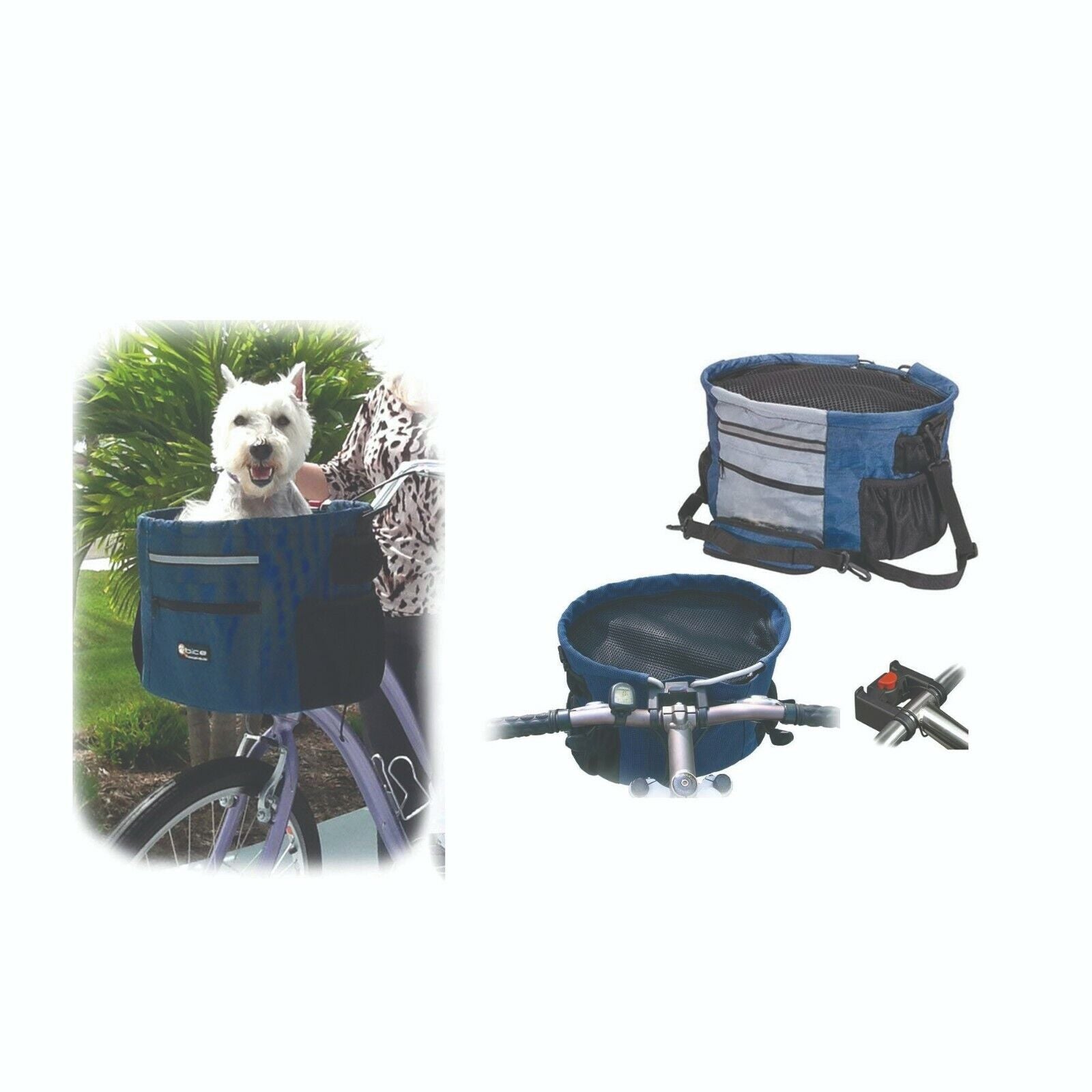 Walky Basket Pet Dog Bicycle Basket Carrier MAX 15lbs 7kg DOGS or Cats BNIB