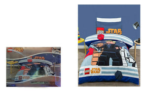 Lego Star Wars C-3PO R2-D2 Luke Skywalker Quilt Double Bed Quilt Cover SET BNWT
