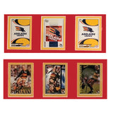 Andrew Jarman Adelaide Crows 1993 -3 signed Select Footy Cards Framed 75x45  AFL